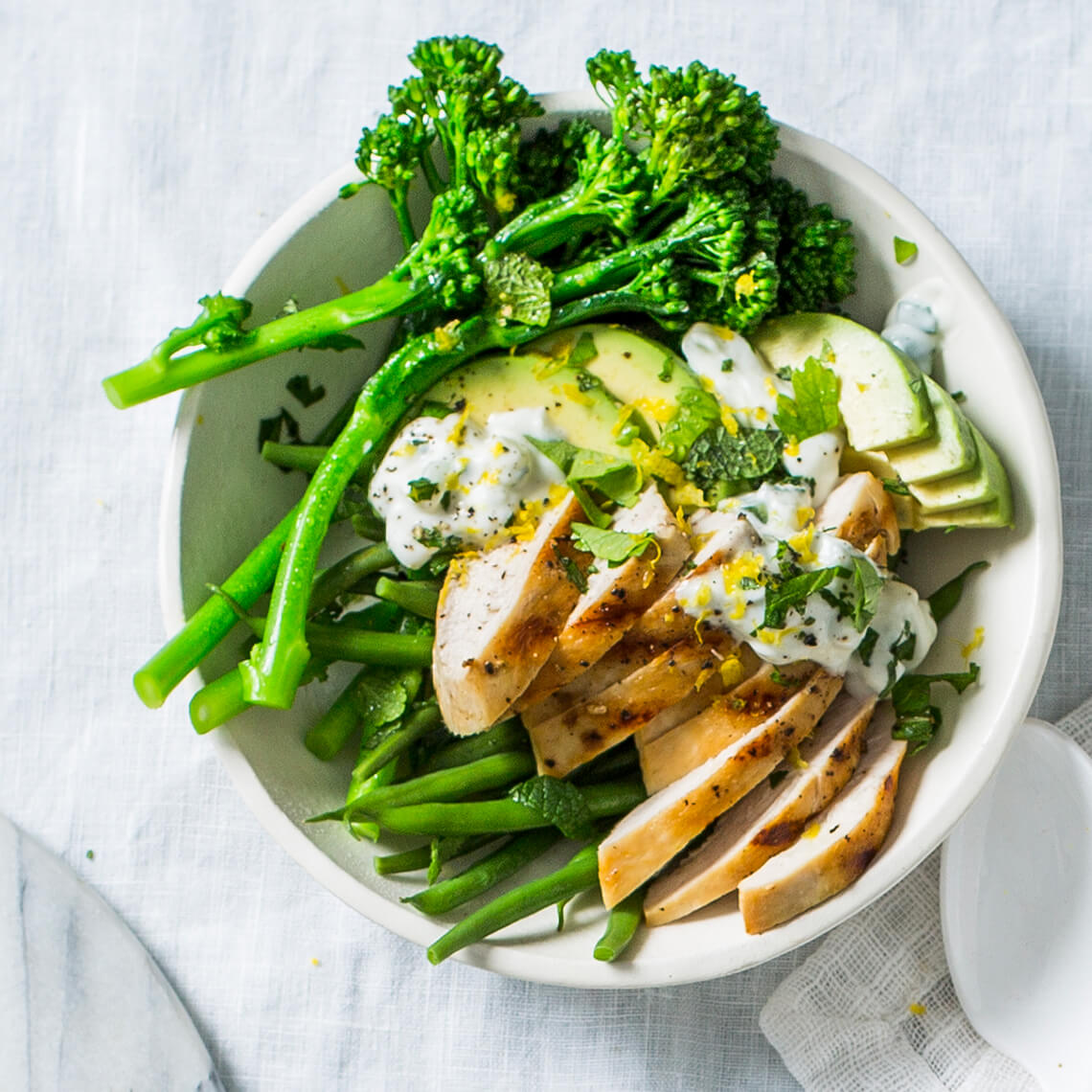 Green goddess bowl with zesty chicken Recipes Pick n Pay